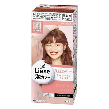 Kao Liese Prettia Bubble Hair Color #Sugar Pink