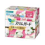 Kao Laurier Slim Guard Natural Cotton 100% With Wings 25cm 18pcs