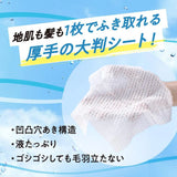 Kao Merit Dry Shampoo Sheet Smooth Hair Tightening Type 12pcs