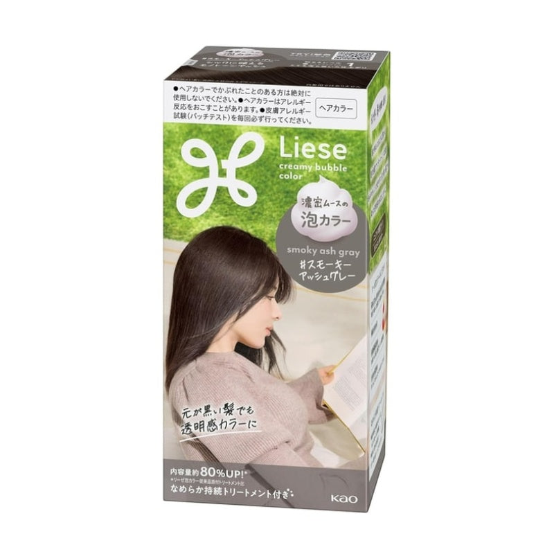 Kao Liese Creamy Bubble Hair Color Smoky Ash Gray 115ml
