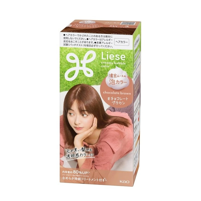 Kao花王Liese泡沫染发剂黑发用巧克力棕 115ml
