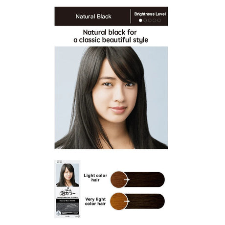 Kao Liese Creamy Bubble Foam Hair Color Natural Black