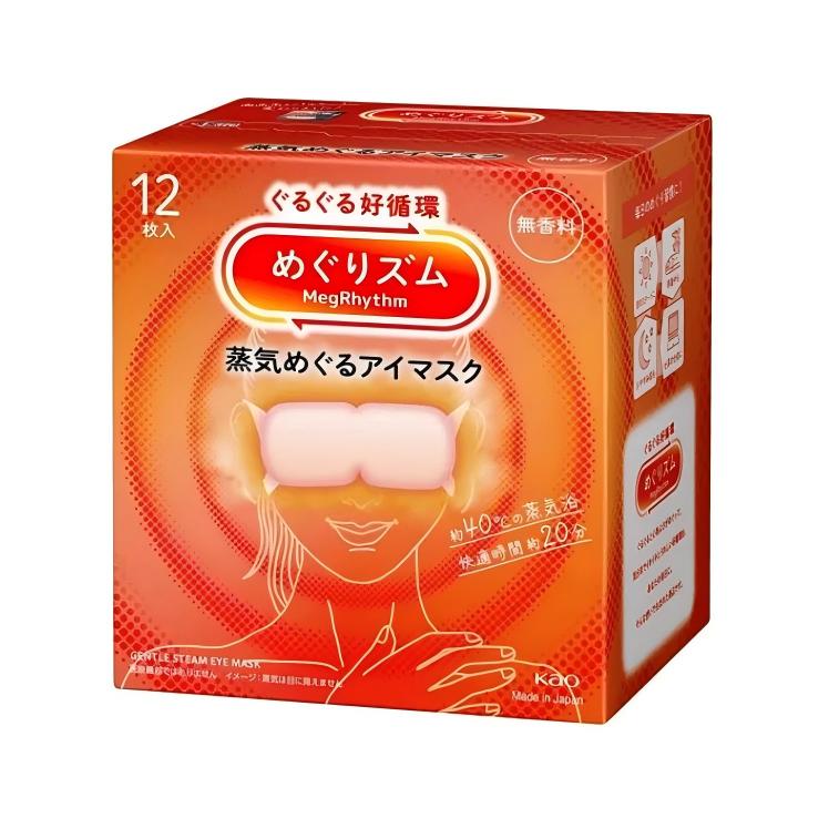 Kao Megrhythm Steam Eye Mask Unscented 12pcs