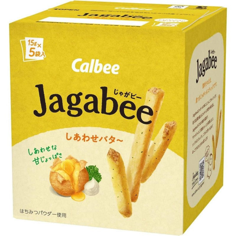 Calbee Jagabee Potato Sticks Snack Happy Butter 75g