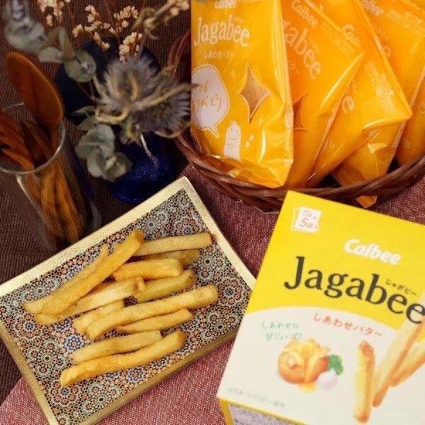 Calbee Jagabee Potato Sticks Snack Happy Butter 75g