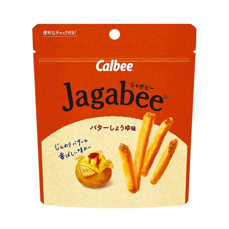 Calbee Jagabee Potato Sticks Butter Soy Sauce Flavor 75g