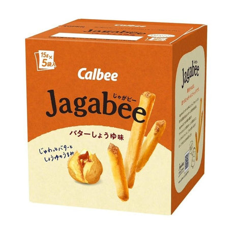 Calbee Jagabee Potato Sticks Butter Soy Sauce Flavor 75g