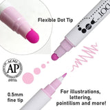 Kuretake Zig Clean Colour Dot Single Marker Blue