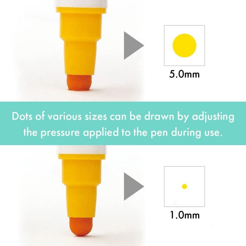 Kuretake Zig Clean Colour Dot Single Marker Red