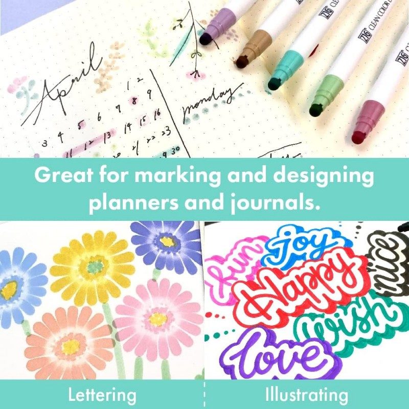 Kuretake Zig Clean Colour Dot Single Marker Metallic Blue