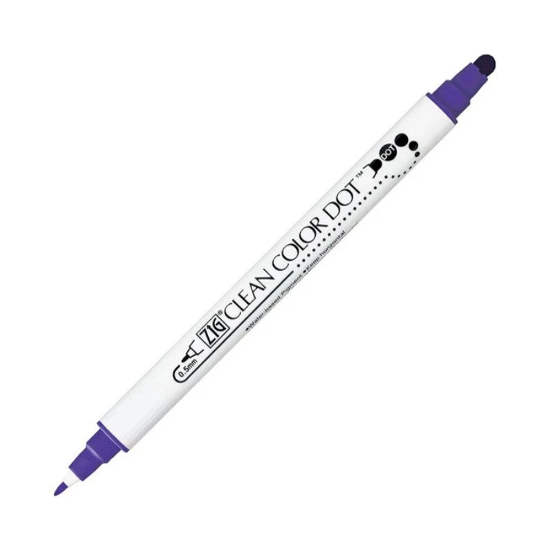 Kuretake Zig Clean双头高光记号笔紫罗兰色