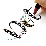 Kuretake ZIG Clean Color Dot Marker Pen Metallic Red