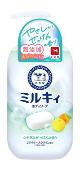 Cow牛乳石碱高保湿沐浴露柑橘香 500ml 