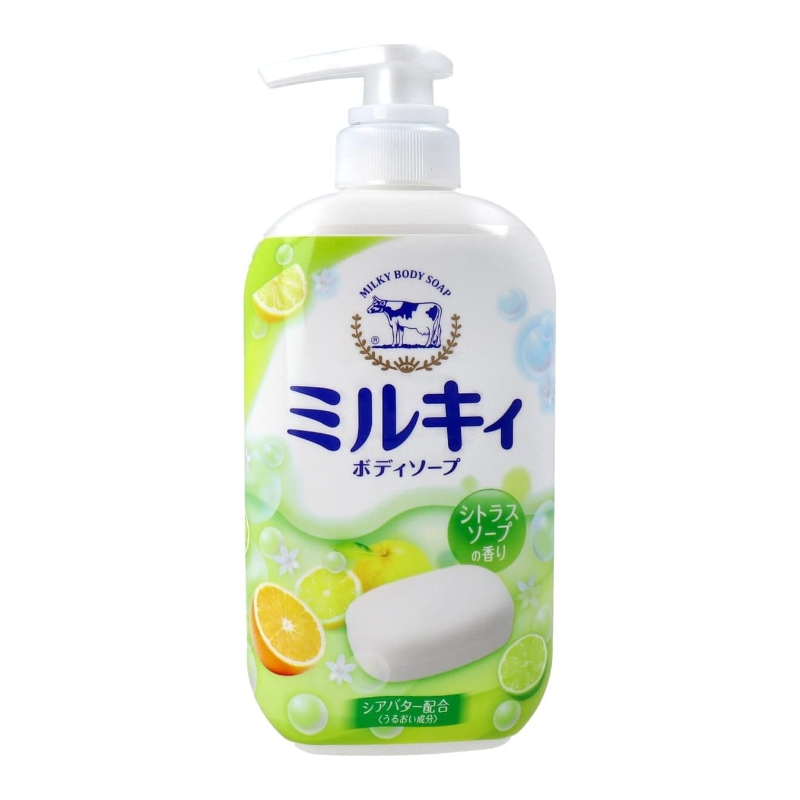 Cow牛乳石碱高保湿沐浴露柑橘香 500ml 