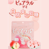 Kabaya Pureral Gummy White Peach 58g