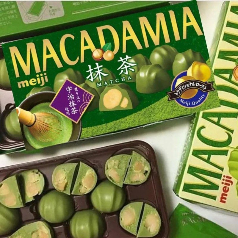 Meiji Macadamia Chocolate Matcha 9pcs