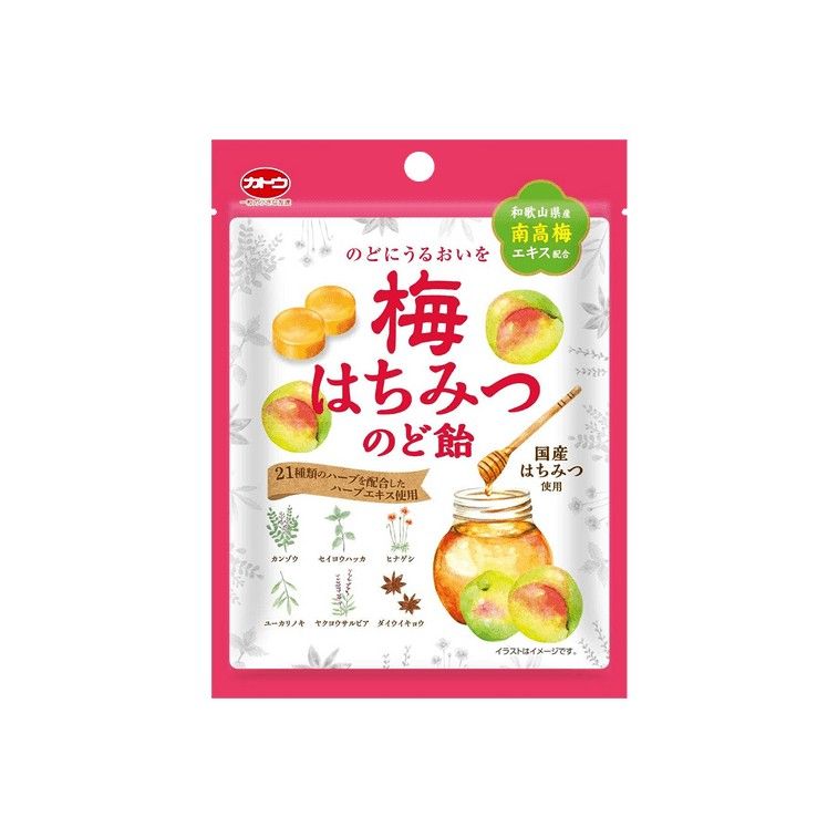Kato加藤制果梅花蜂蜜润喉糖 58g