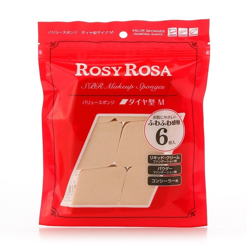 Rosy Rosa熊野粉扑 6枚