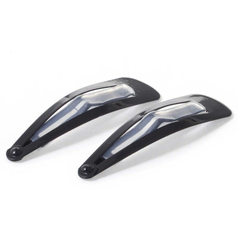 Mapepe Non-Slip Three-Pin Hair Clip Black 2pcs
