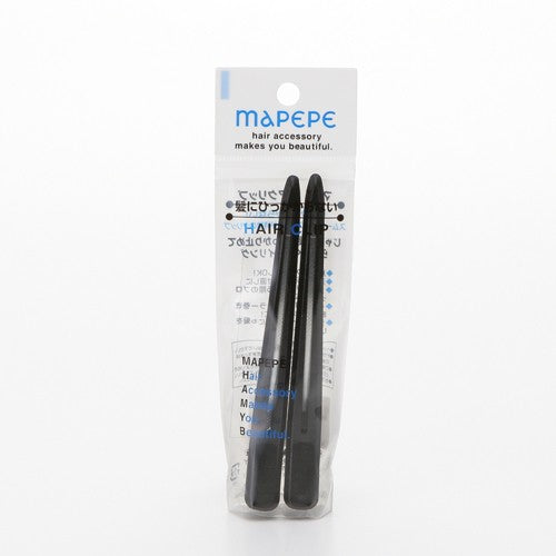 Mapepe Hair Clip Black Large 2pcs