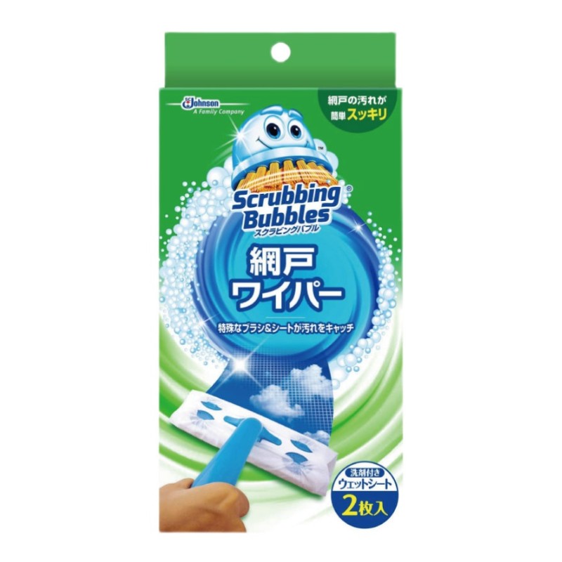 Johnson庄臣纱窗清洁套装 刷柄1支+湿巾2枚
