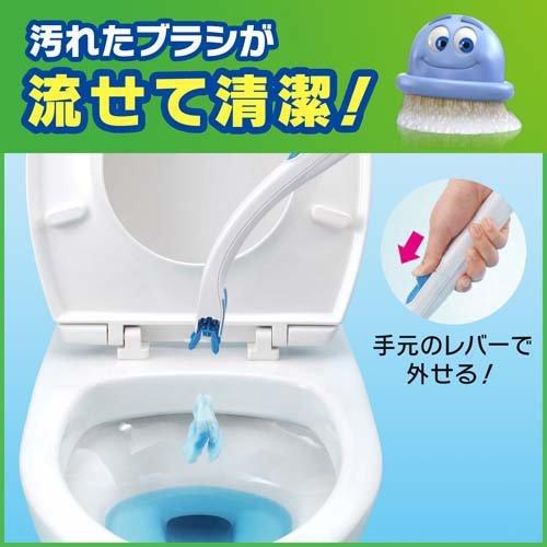 Johnson Scrubbing Bubble Flushable Toilet Brush Replacement Floral Soap 24pcs