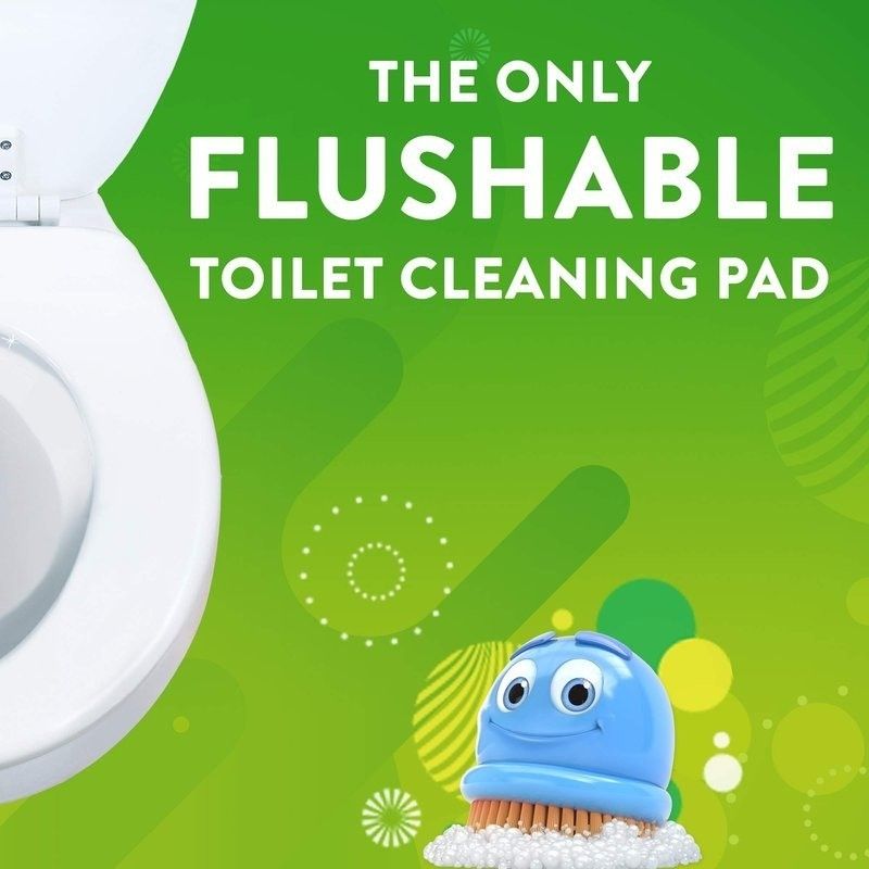 Johnson Scrubbing Bubbles Flushable Toilet Brush Refills Floral Soap Scent 24pcs