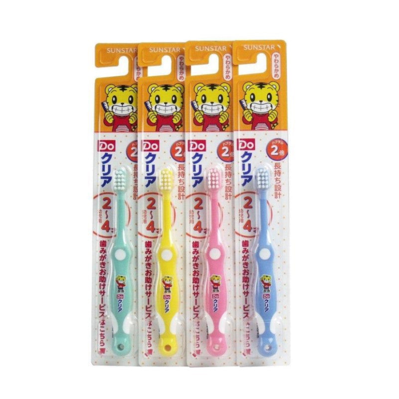 Sunstar巧虎儿童牙刷随机颜色适用于2-4岁 1支