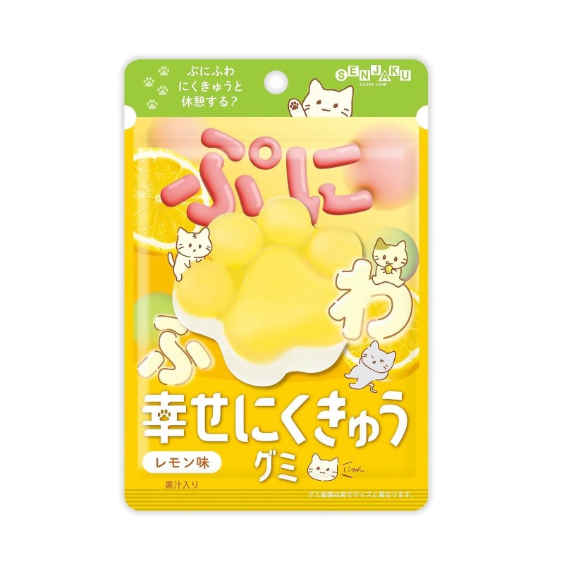 Senjaku扇雀饴猫爪果冻糖柠檬味 30g