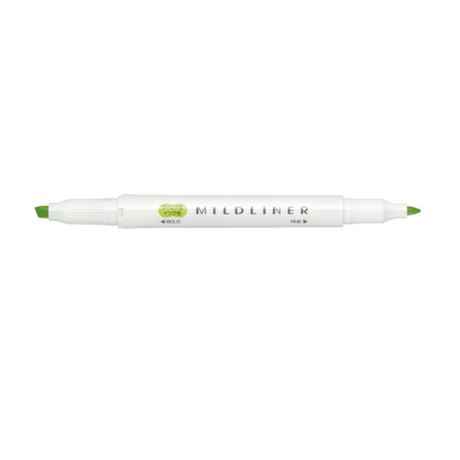 Zebra Mildliner Double Tip Highlighter Mild Citrus Green 1pcs