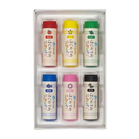 Sakura Water Washable Pastel Crayons 6-Color