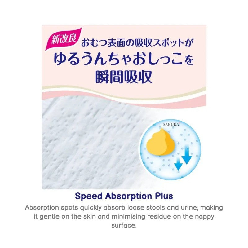 GOO.N Plus Premium Sensitive Skin Nappies M (6-11kg) 56pcs