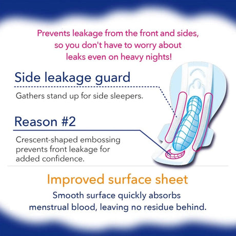 Elis大王超安心夜用超长护翼卫生巾40cm 10枚