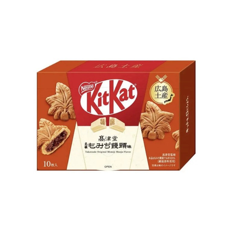 Kitkat雀巢巧克力威化饼广岛枫叶馒头味 10枚