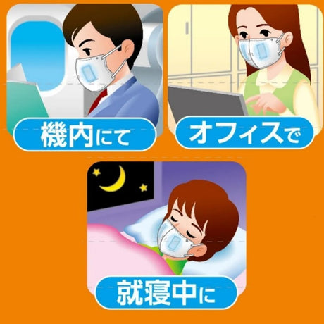 Hakugen Throat Moisturizing Wet Mask Yuzu Lemon Scent 3pcs