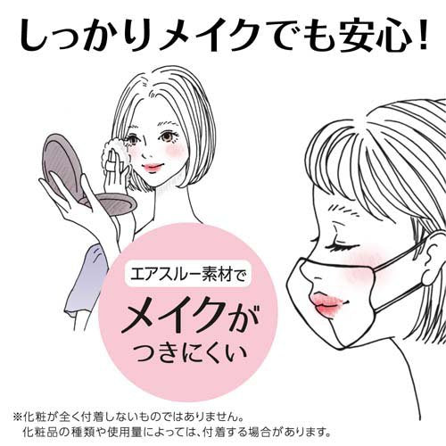 Hakugen白元小颜立体超薄口罩防晒防霾粉色 7枚 
