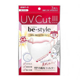 Hakugen Be Style UV Protection Mask Wide 3D Dolly Pink 3pcs