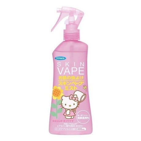 Fumakilla Skin Vape Mosquito Repellent Spray Peach Hello Kitty 200ml