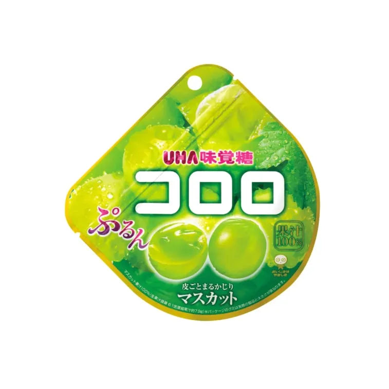 UHA All Natural Fruit Gummies Green Grape Flavor