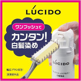 Lucido伦士度植物男士染发剂纯植物遮盖白发#6A黑棕色