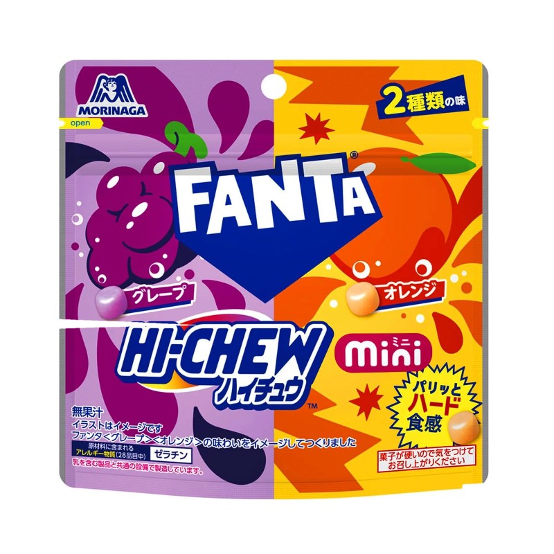 Morinaga森永制果Hi-Chew硬糖葡萄味和橙味 50g