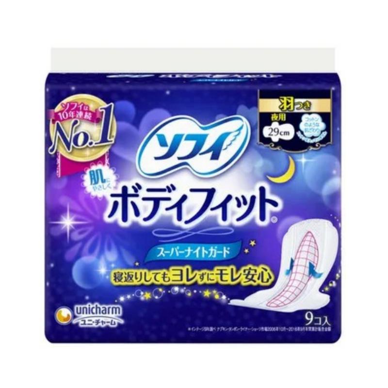 Unicharm Sofy Body Fit Sanitary Napkins 29cm 9pcs