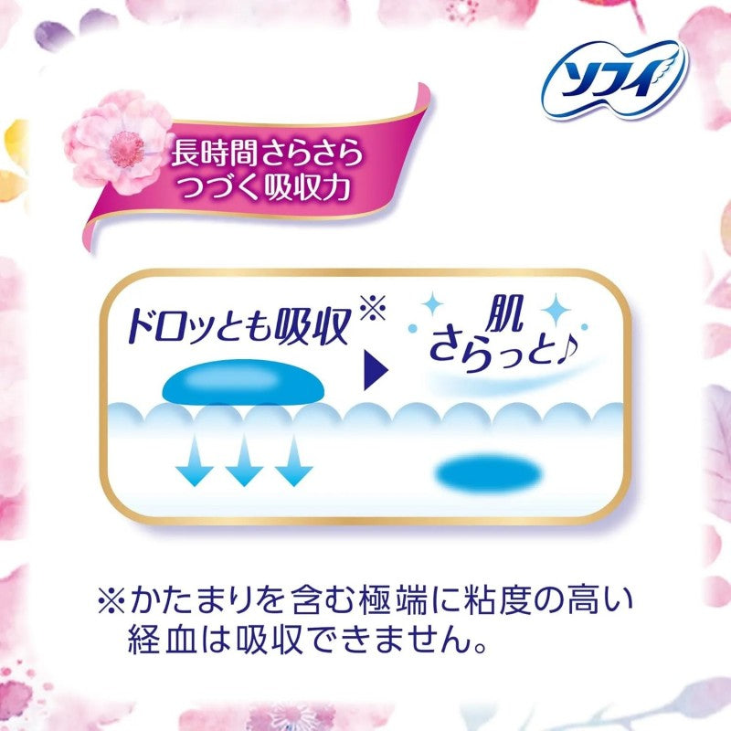 Sofy Hadaomoi Day Use Sanitary Napkins with Wings 23cm 20pcs