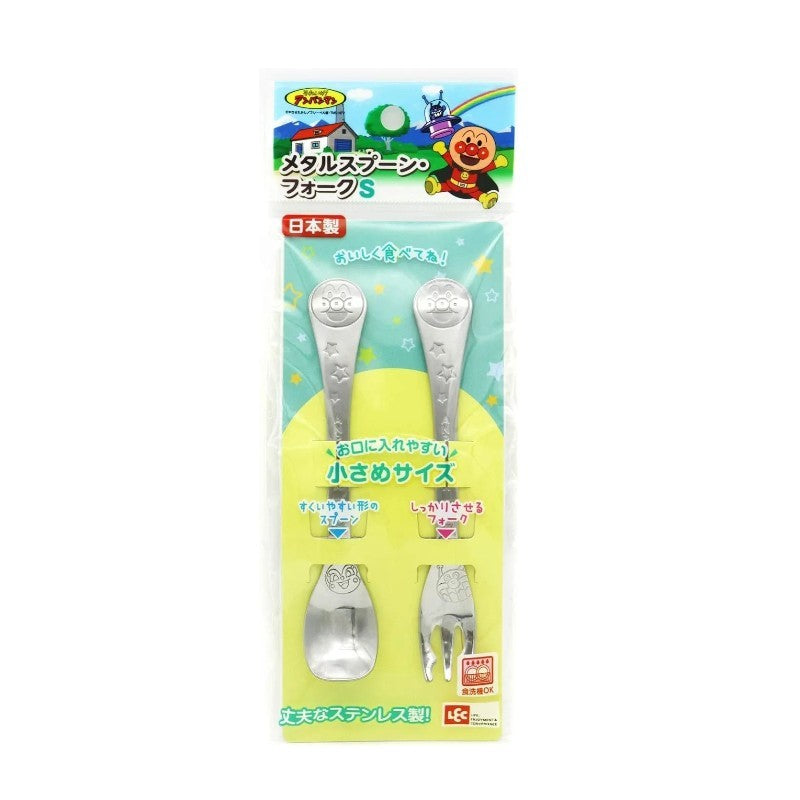 LEC面包超人银色勺叉餐具