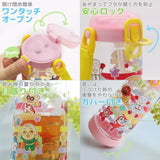 LEC Anpanman Clear Water Bottle Straw Type 450ml