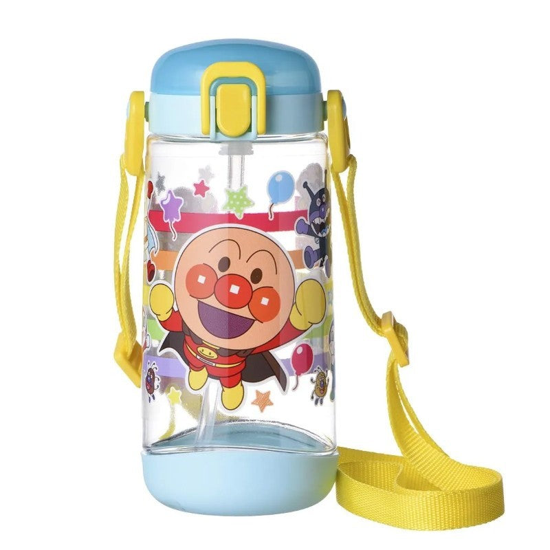 LEC Anpanman Clear Water Bottle Blue 450ml