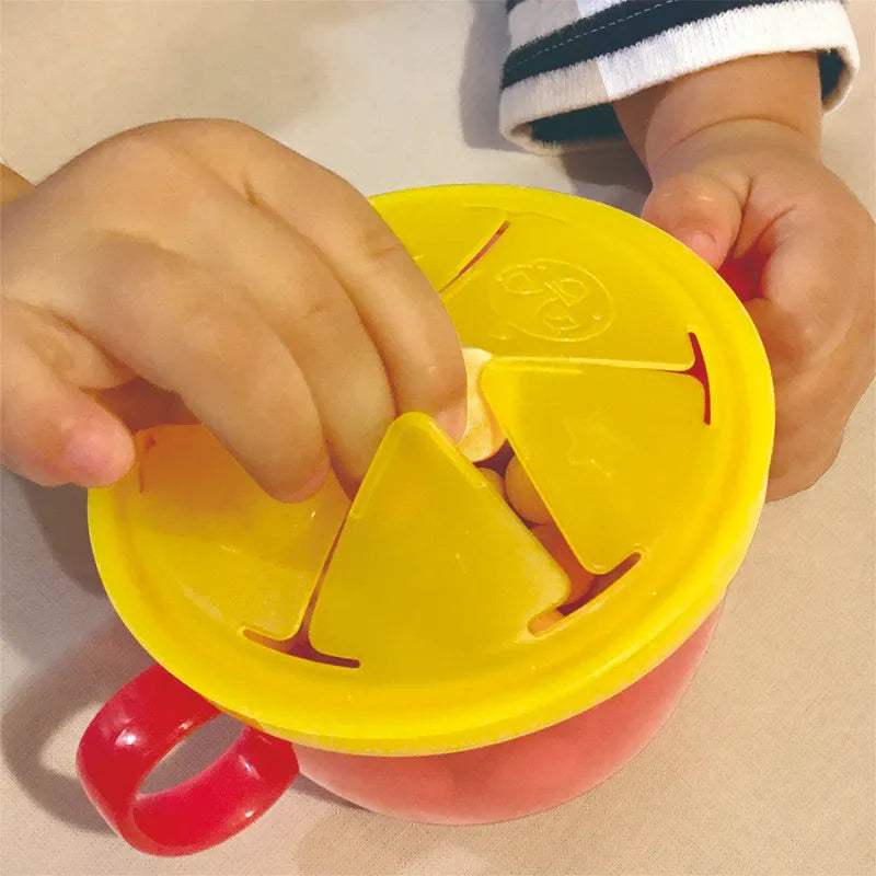 LEC Anpanman Snack Container with Spill-Proof Inner Lid