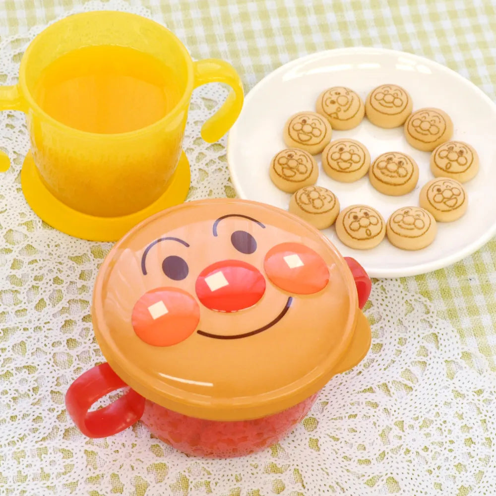 LEC Anpanman Snack Container with Spill-Proof Inner Lid