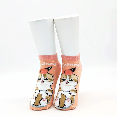 Mofusand Ankle Socks Orange Parfait