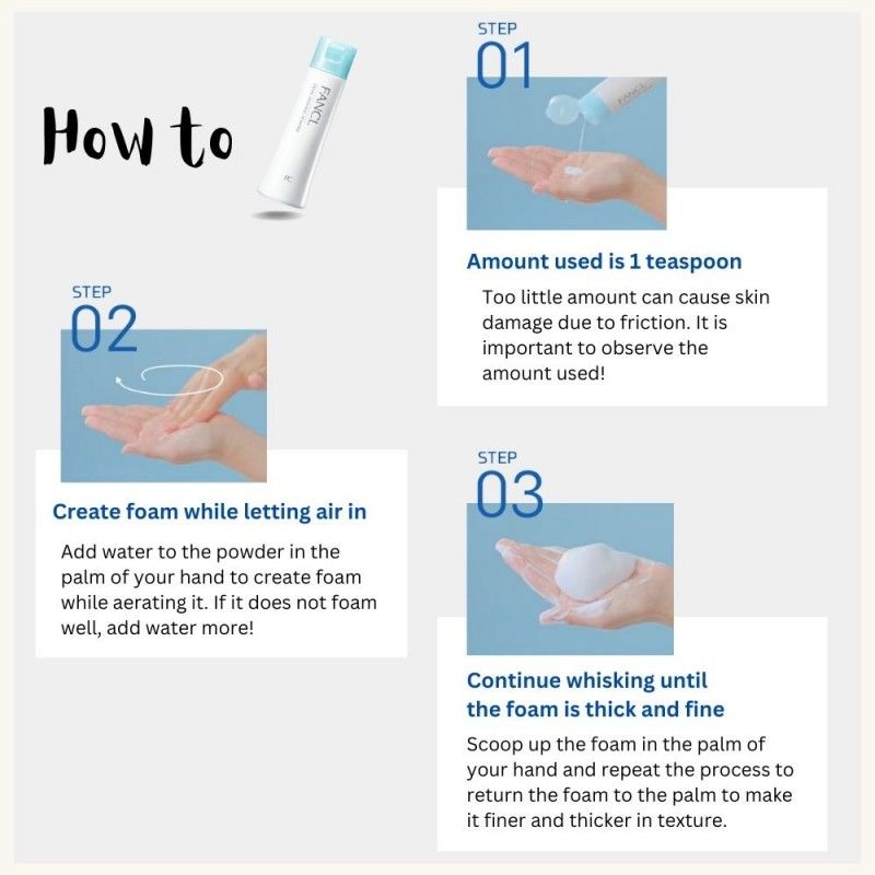Fancl Facial Cleanser Foam Washing 150ml